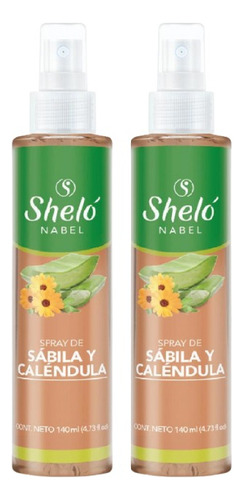 2 Pack Spray De Sábila Y Caléndula Shelo