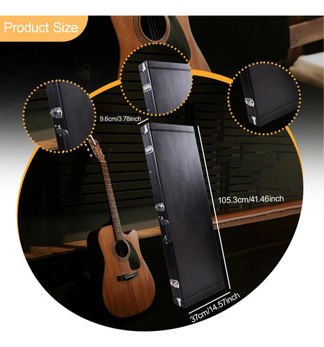 Case De Guitarra Eléctrica Con Estuche De Transporte Con