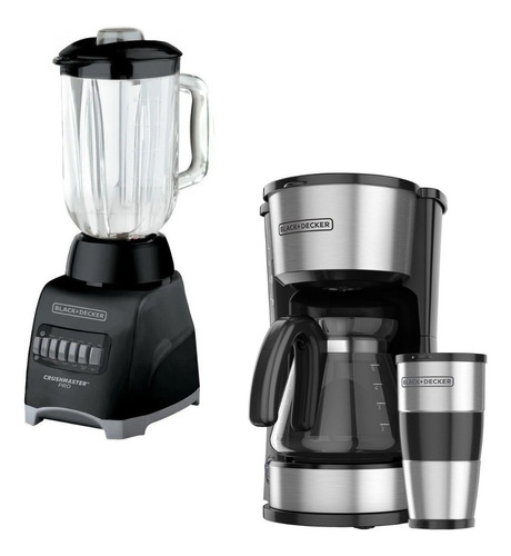 Combo Black+decker Licuadora Bl1000 + Cafetera Cm0755s Color Lavanda