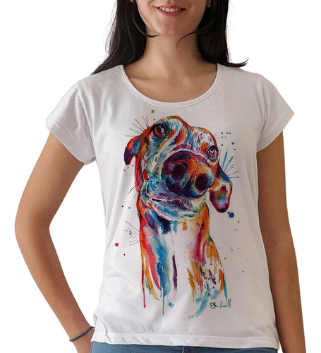 Remera Perro Galgo Greyhound Animal Mujer Purple Chick