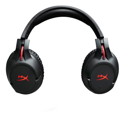 Auriculares gamer inalámbricos HyperX Cloud Flight HX-HSCF negro con luz rojo LED