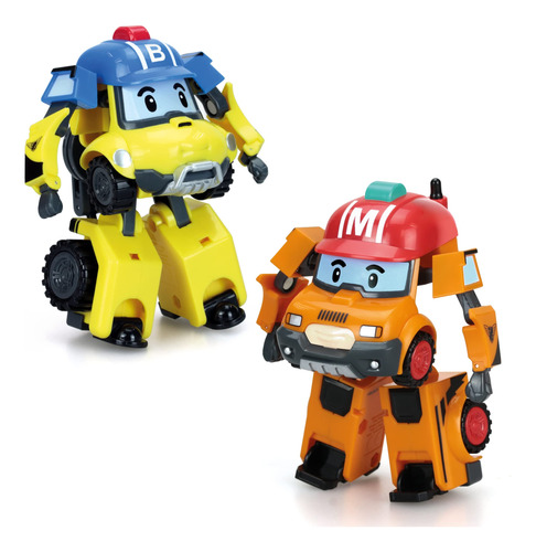 Robocar Poli [paquete De 2] Mark + Bucky - Juguetes Transfor