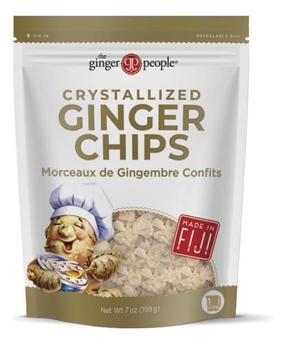 The Ginger People Chips De Jengibre Cristalizados - Bolsa De