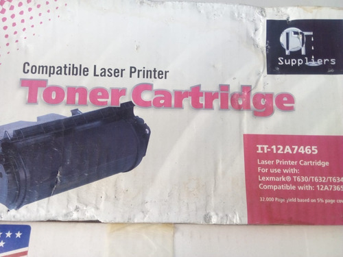 Cartucho De Generico Toner  Lezmark 12a7465, T630/t632/t634