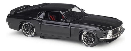 Maisto 1970 Ford Mustang Boss 302 Negro 1/24 Fundido A Presi