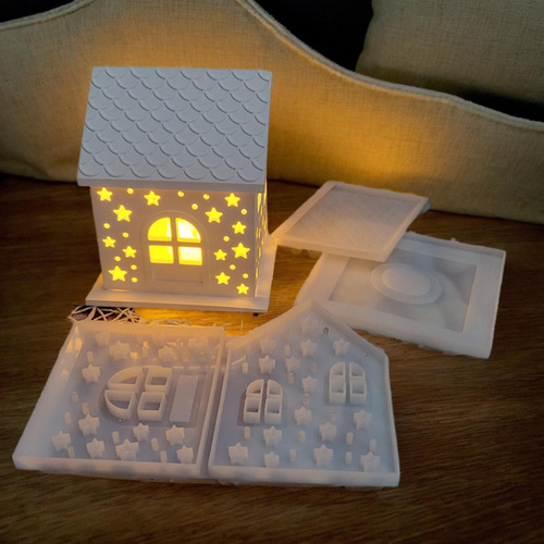 Molde De Silicona Para Casa Molde Para Velas De Casa Molde D