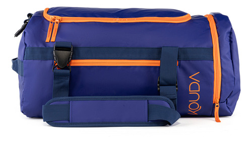 Sport Bag 2 Em 1 Kouda Ellis Cor Azul Desenho do tecido Liso