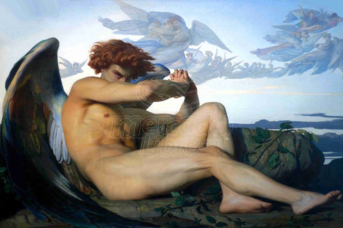 Lienzo Tela Canvas Ángel Caído Alexandre Cabanel 1868 80x120