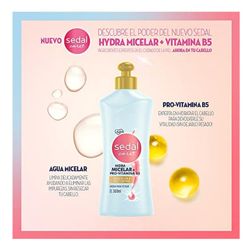 Sedal Care + Crema Para Peinar Hidramicelar Y Pro Vitamina