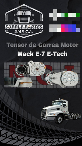 Tensor De Correa Única Motor Mack E-7