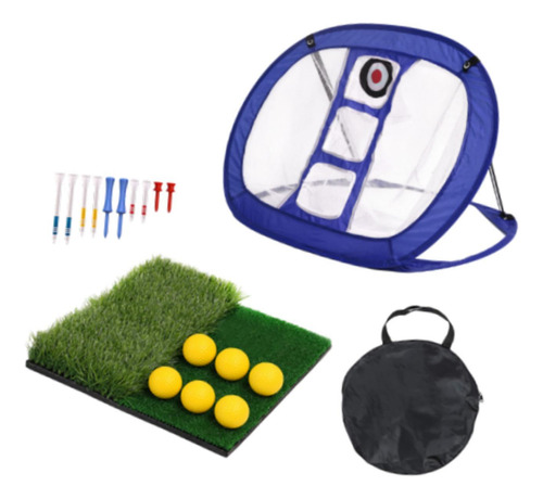 Neta De Práctica De Golf, De Golpes De Golf Con Target Mat