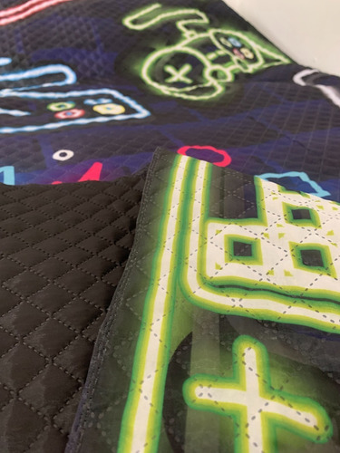 Imagen 3 de 4 de Soy Gamer 11/2 Plaza Cover Quilt Acolchado Liviano Juego