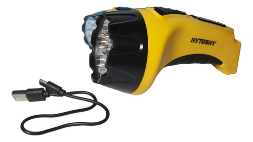 Linterna Para Camping 7 Led Alcance 100mtrs Agua Amarillo