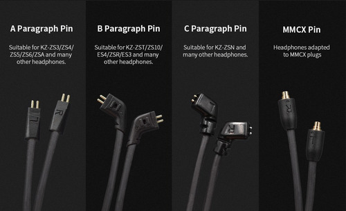 Cabo Módulo Bluetooth Aptx Para Fones Kz Pino B Zst Zs10 Es4