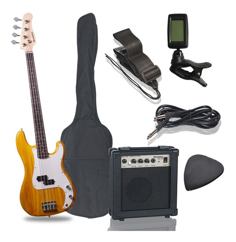 Pack De Bajo Scorpion Psb-200na + Amplificador + Accesorios