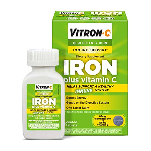 Vitron-c Suplemento De Hierro De Alta Potencia, Soporte Inmu