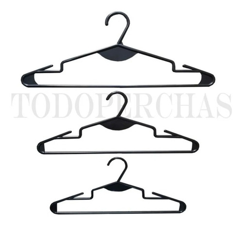 50 Perchas De Metal Con Broches Polleras Pantalones Jeans