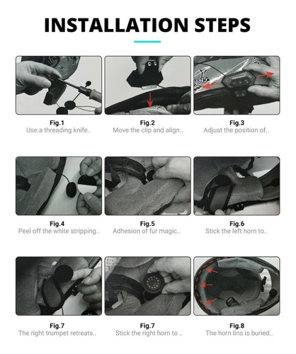 Imagen 6 de 10 de Auricular Manos Libres Casco Moto Bluetooth Batería 500mah