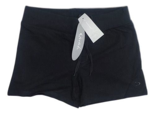 Short Calza Deportiva Algodón Negro