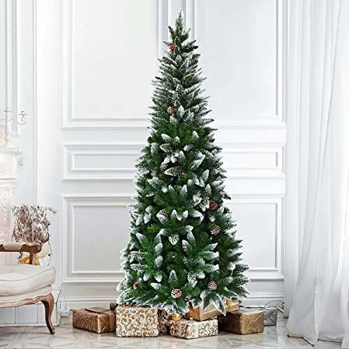 Spsupe Artificial Lápiz De Navidad, Árbol De La Nieve Reunid
