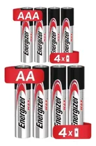 Comprar Pilas Energizer Max Alcalina 4 Pilas Aa + 4 Pilas Aaa