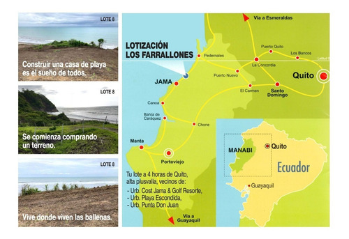 Imagen 2 de 5 de Terreno De 497.70 M2 Localizado En La Playa De Tasaste, Cantón Jama - Manabí