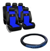 Comprar Funda Cubre Asiento Azul Cuerina Para Duna Y Cubre Vol
