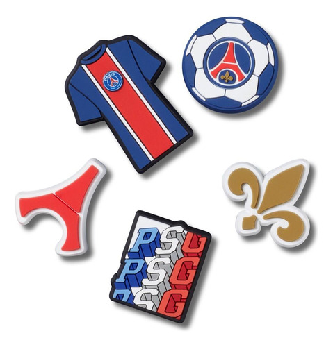 Jibbitz Paris St Germain Pack Com 5 Peças Unico