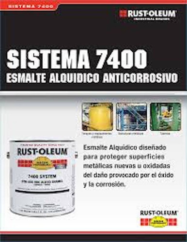 Imagen 5 de 5 de Rustoleum 7400 Esmalte Anticorrosivo Amarillo Segurid 3,78 L