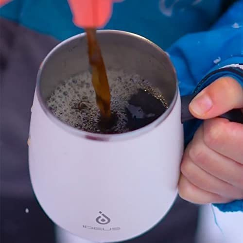 Ideus Taza De Café Aislada De 16 Oz Con Asa Y Tapa, Vaso Ais