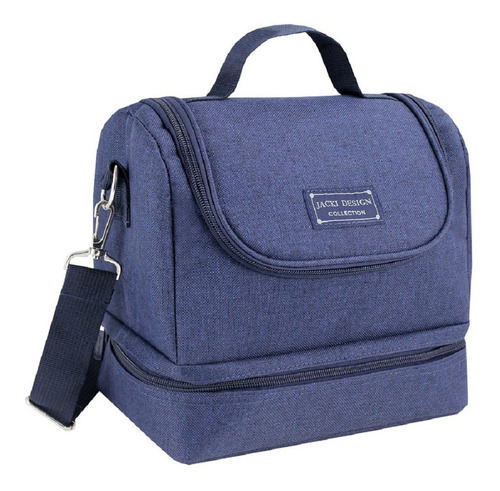 Lancheira Térmica Marmita Bolsa Fitness Academia Trabalho Cor Azul