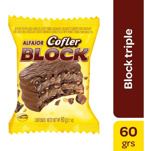 Alfajor Triple Cofler Block X 10unidades - En