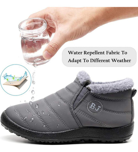 Botas De Nieve Abrigadas, Impermeables Y Cómodas Para Mujer