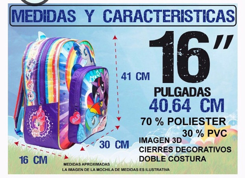 Imagen 3 de 4 de Mochila 16espalda Zombies Infection Faydi Duendesyprincesas