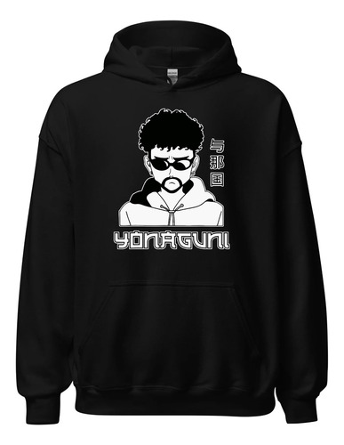 Hoodies Buzos Anime Bad Bunny Yonaguni Saco Capucha Algodon 