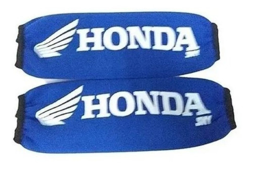 Funda Cubre Amortiguadores Trasero Neoprene Moto Honda Azul 