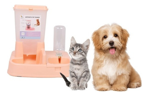 Dispensador Comida+agua Automático Para Mascotas Perros Gato