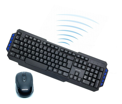 Imagen 2 de 2 de Teclado Y Mouse Combo Inalámbrico Multimedia Solarmax