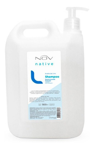 Shampoo Nov Native Aceite De Lino Hidratacion X 1900 Ml