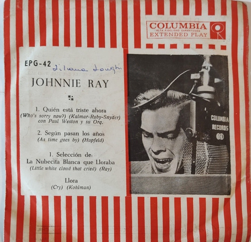 Vinilo Ep De Johnnie Ray Segun Pasan Los Años (a85