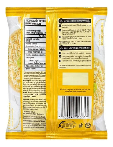 Sopa Instantánea Great Value Sabor A Pollo 85 Gr