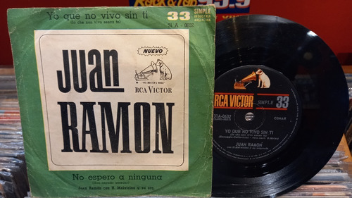 Juan Ramon Yo Que No Vivo Sin Ti Vinilo Simple 1965 Ex