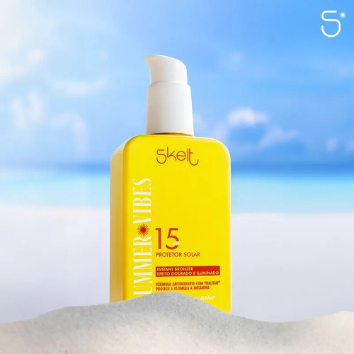Protetor Solar Com Instant Bronzer Skelt Fps15 170ml