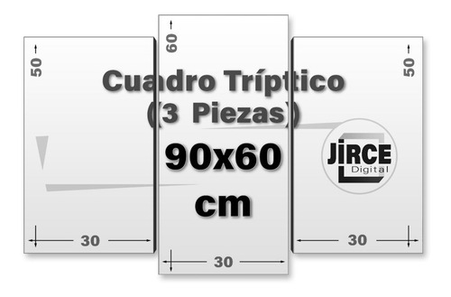 Cuadro Decorativo Moderno Naruto Uchiha Itachi Jd-0245 M Tríptico 90x60 Cm Sin Marco