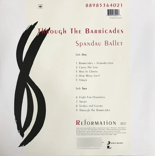 Spandau Ballet Through The Barricades(vinilo Nuevo Sellado).