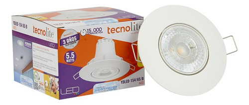 Lampara Led Empotrable 5.5 W Luz De Día Ydled-154/65/b Color Blanco