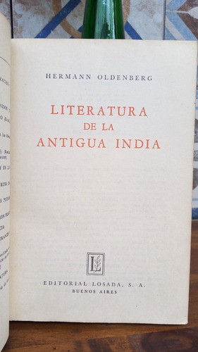 Literatura De La Antigua India - Hermann Oldenberg