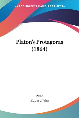 Libro Platon's Protagoras (1864) - Plato