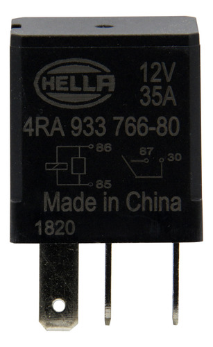 Micro Relay 12v 35 Amp 4p C/resist. S/soporte