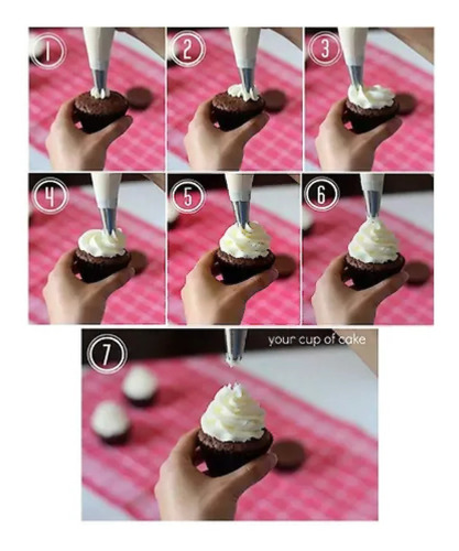 Imagem 5 de 5 de Kit 22 Bico De Metal Para Confeiteiro Para Bolo Cupcake E Do